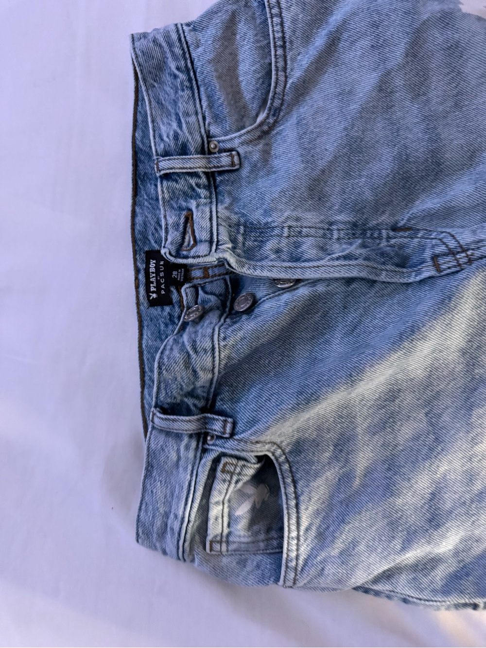 PLAYBOY Light Blue Boot Cut Jeans with White Logo - Picture 5 of 10